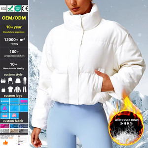 Nouveau hiver chaud doudoune pour femmes blanc duvet de <span class=keywords><strong>canard</strong></span> mode sport chaud femmes manteaux confortable à manches longues doudoune - Product Image 1