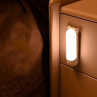TAIKOO lampu kabinet LED nirkabel, lampu kabinet dapur dengan Sensor gerak dan kendali jarak jauh, lampu ruang tamu LED isi ulang daya nirkabel
