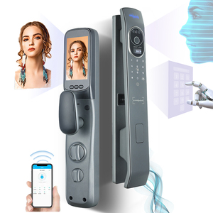 Cerradura de puerta inteligente Elock ES273, manija de puerta electrónica delgada, 6068 mortaja, cerdas 3D Face Tuya, aplicación WiFi, cerraduras inteligentes - Product Image 1