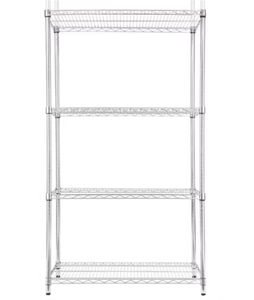 Estantes de malla de alambre cromado Mracking, estantes de almacenamiento de almacén y taller móvil para vehículos de clasificación exprés de comercio electrónico - Product Image 1