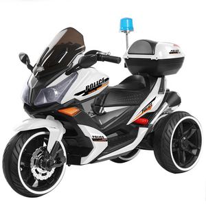儿童电动摩托车三轮车男孩女孩婴儿大型充电玩具警车 - Product Image 2