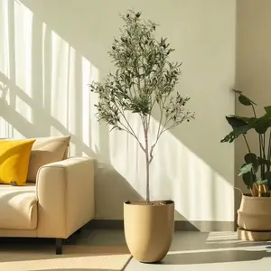 Décoration arbre fausse olive 6ft artificielle bonsaï simulation vert plantes artificielles en pot arbre pour maisons vente intérieur décoratif