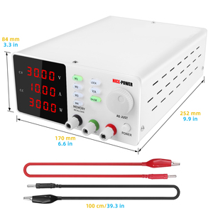 NICE-POWER SPPS-S3010-<span class=keywords><strong>fuente</strong></span> <span class=keywords><strong>de</strong></span> alimentación para reparación móvil, <span class=keywords><strong>fuente</strong></span> <span class=keywords><strong>de</strong></span> alimentación <span class=keywords><strong>de</strong></span> 30V, 10A, multifuncional, ajustable, CC, Blanca - Product Image 2