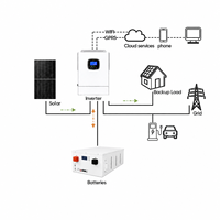 Batterie au lithium LiFePO4 16 kWh 51,2 V 314 Ah, montage sur rack, système solaire hors réseau pour système de stockage d'énergie domestique ESS