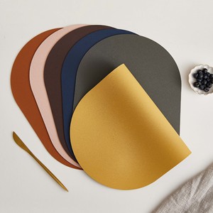 Manteles Individuales Ovalados de Estilo Nórdico, Color Sólido, PVC, Aislantes del Calor, para Mesa de Comedor - Product Image 5