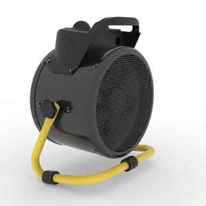 3000w पोर्टेबल मिनी पीटीसी सिरेमिक हीटर पीले रंग OEM बिजली गोदाम के लिए मजबूर हवा प्रशंसक हीटर