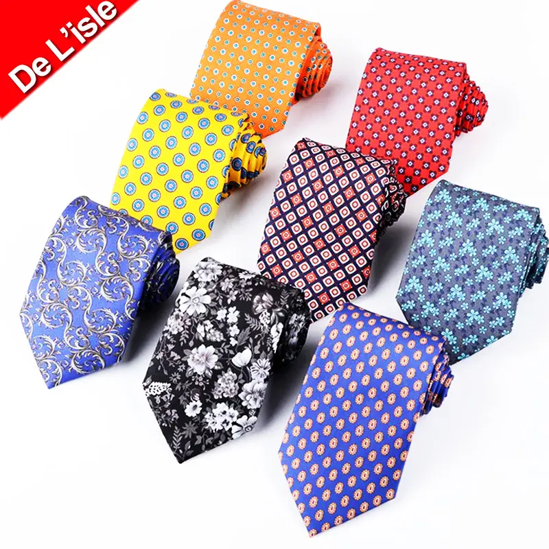 Benutzer definierte Luxus Herren 100% Seide Krawatte gedruckt gemusterte Seide Business Neck Krawatten mit Logo