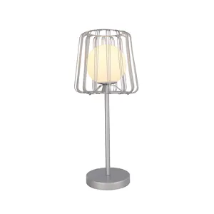 Nordic lamp meta frame wrapped in a white light ball table lamps home decor