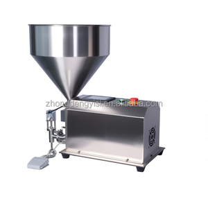 เครื่องบรรจุแบบกึ่งอัตโนมัติหัวฉีดเดี่ยว ควบคุมด้วย PLC สำหรับเครื่องดื่ม ของเหลวข้น ของเหลวเหนียว ปริมาณบรรจุ 100-60000 มล. สำหรับขวดพลาสติก - Product Image 1