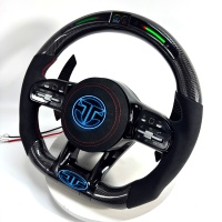 Volant en fibre de carbone Mercedes Benz AMG pour W117 W176 W177 W203 W204 W205 W211 W212 W213 W218 C43 C63 C200 C300