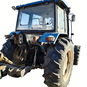 Tracteur à roues Shanghai Holland 804 d'occasion, 4x4, 80 CV, moteur diesel <span class=keywords><strong>4</strong></span> cylindres, boîte de vitesses, cabine fermée, bleu noir, 2000 heures de fonctionnement - Product Image 6