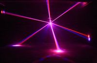 Projecteur de scène à double tête mobile 4-en-1 LEB LaserRGB Beam Strobe DMX512 pour DJ, discothèque, KTV, bar, fête, mariage