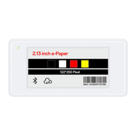 Étiquette de prix numérique sans fil en papier électronique 2,13 pouces 2/4 couleurs |   Bluetooth et NFC |   Géré dans le cloud |   Autonomie de la batterie de 5 ans |   Rafraîchir par téléphone/PC