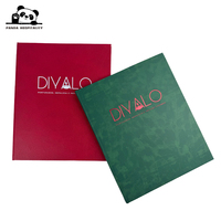 Porte-menu en cuir de luxe avec pochette transparente pour restaurant gastronomique, steakhouse