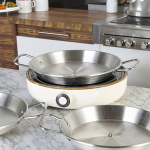 Happycooking Moderne Écologique en Acier Inoxydable 201, Marmite de Cuisson, Chauffe-Plats, Marmite à Fondue, Friteuse Profonde à Compartiments, <span class=keywords><strong>Casserole</strong></span> - Product Image 1