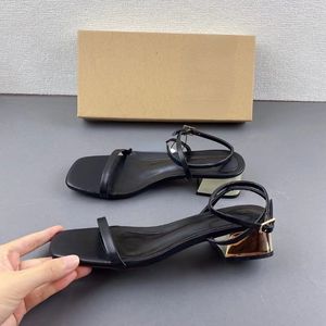 2.5CM Low Shoes Vendor Sandale Pour Femme Summer Fashion Women 2024 <b>Blocked</b> Heels for Ladies - Product Image 4