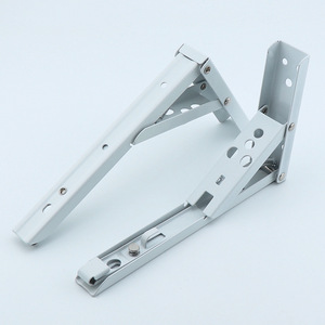 Stainless Steel Foldable Wall Shelf <b>Bracket</b> TF-89 For Storage Behind Doors And On Walls - Product Image 2
