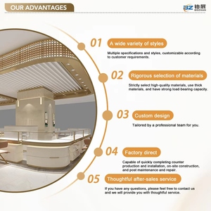 Vitrine de luxe en bois et verre avec éclairage LED pour la décoration de bijouterie, mobilier de magasin de bijoux - Product Image 2