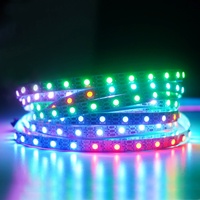 Bande lumineuse LED programmable, adressable, dimmable, RGBIC, DMX Ws2812b Ws2811 Ws2815 DC5V 12V 30/60/144leds/m SMD5050 5m/rouleau