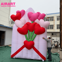 Mur publicitaire gonflable en forme de fleur pour festivals de musique et carnavals