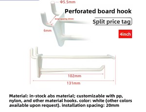 X35 Paper Shelf Paper Display Stand <b>Hooks</b> Supermarket Shelf <b>Plastic</b> <b>Hook</b> Hanging - Product Image 3