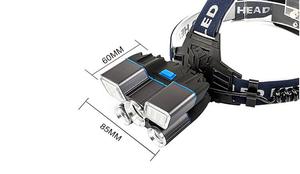 <span class=keywords><strong>Lampe</strong></span> <span class=keywords><strong>frontale</strong></span> étanche à Led, alimentée par batterie <span class=keywords><strong>10000</strong></span>, lumière bleue/rouge, longue portée avec Focus, 30W, 18650 <span class=keywords><strong>lumens</strong></span>, T6 - Product Image 3