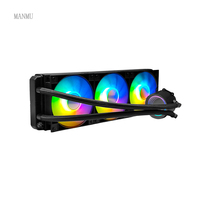 Meilleure vente MANMU Refroidisseur Aio 360mm pour PC de jeu Refroidisseur d'eau liquide avec synchronisation Argb Aura