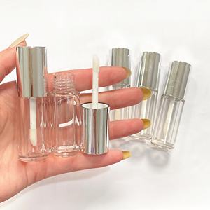 1ml 4ml 5 ml 8ml 10ml vide bleu Doe pied brillant à lèvres Tubes <span class=keywords><strong>de</strong></span> goût emballage argent 5 ml - Product Image 2