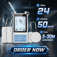 Appareil TENS sans fil 3-en-1, appareil de massage TENS EMS, stimulateur musculaire portable, soulagement de la douleur au cou, au dos, aux genoux et aux articulations