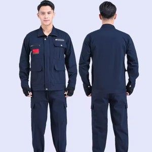 Uniforme <span class=keywords><strong>de</strong></span> <span class=keywords><strong>Trabajo</strong></span> <span class=keywords><strong>de</strong></span> Polialgodón OEM para Reparación <span class=keywords><strong>de</strong></span> Automóviles, Trajes ESD Grises, Protección Laboral para Taller, Primavera-Otoño - Product Image 1
