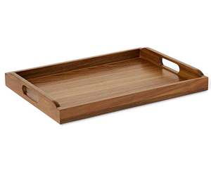 Bandejas de Servir de Madera de Acacia de Alta Calidad, Más Vendidas, con Asa, para Cocina y Catering - Product Image 1