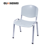 Chaise d'étude empilable GUANGWEI à prix d'usine pour lycée, salle de classe, formation, hôpital, maison, bureau, avec tableau d'écriture intégré