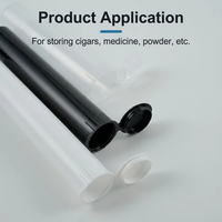 Tubes en plastique à grande capacité résistants aux enfants de 32*116 mm avec impression sérigraphique, contenants hermétiques et anti-odeurs