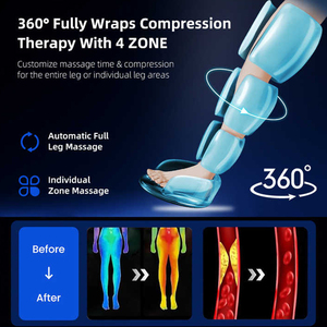 Manicotti professionali ricaricabili per le gambe a compressione d'aria terapia per massaggi per sport stivali con Touch Screen LCD - Product Image 5