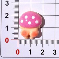 Populaire design paddenstoel resin ornament miniatuur platte achterkant resin mallen paddenstoel resin bedels voor decoratie