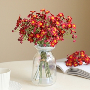 Fleurs artificielles en soie de haute qualité KIKI Natural Style, marguerites, camomilles, petites fleurs décoratives de 27 cm - Product Image 6