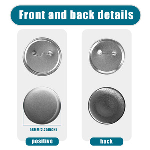 58mm(2.25in) <strong>Button</strong> Parts Supplies Blank <strong>Pin</strong> <strong>Button</strong> Badge Material, Round <strong>Pin</strong> <strong>for</strong> <strong>Button</strong> Maker Machine - Product Image 3