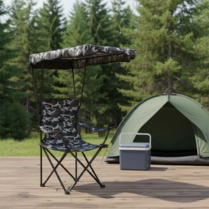Chaise de camping pliable légère, portable, durable et écologique avec auvent pour l'extérieur et la plage – Silla De Playa - Product Image 6