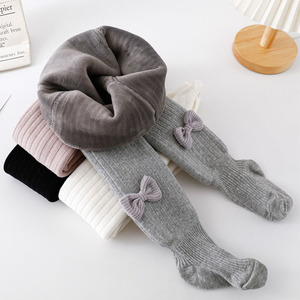 Leggings di Alta Qualità per Bambine con Fiocco, Calze Invernali Foderate e Spesse per Ragazze - Product Image 3