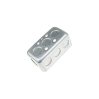 Boîtes de jonction électriques galvanisées en acier inoxydable 2*4 Gi pour câbles et prises de courant