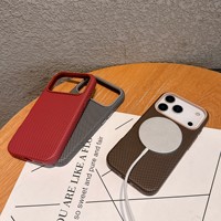 Étui de téléphone portable magnétique en PC à motif fibre de carbone de luxe pour iPhone 18 Pro Max 18 17 Pro
