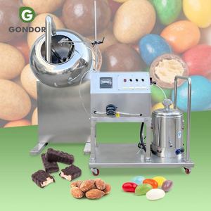 Máquina de recubrimiento de chocolate y azúcar para semillas y frutos secos de 5 kg, con mini sartén de cobre para caramelizar y calentar. - Product Image 1