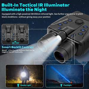 Dernière technologie de vision nocturne, appareil de vision nocturne avec zoom 8x, lunettes de vision nocturne portatives, sans lumière, vision nocturne couleur AI, jumelles - Product Image 4