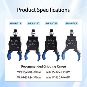Mini Pinza Neumática Industrial para Accesorios de Robot, Detección Magnética de Tubos Preformados para Construcción, PG25 Arc Chuc - Product Image 2