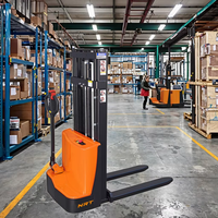 NRT 1500kg 2000kg Capacidad Portátil completamente eléctrico Autocarga Walkie Stacker Pallet Truck Venta caliente