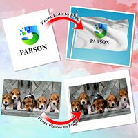 Drapeaux d'extérieur double face 3x5 pieds en polyester personnalisables avec n'importe quel logo – Vente en gros usine