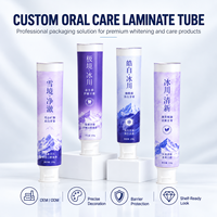 Tube de dentifrice en aluminium et plastique avec logo personnalisé, emballage laminé imprimé UV, haute barrière, bouchon à vis 12,7-35 mm