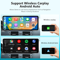 Autoradio tactile ultra-fin 12,8 pouces avec CarPlay sans fil, GPS, OBD2, WiFi, amplificateur et TPMS pour Mercedes-Benz Classe C W204 sous Linux