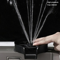 Évier de cuisine intelligent avec affichage numérique, accessoires durables en acier inoxydable 304 SS pour cuisine moderne avec double bac