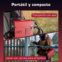 ARCCAPTAIN Poste à souder MIG/TIG/MMA/FLUX sans gaz 4-en-1 140A, norme européenne, onduleur IGBT 230V